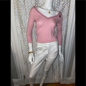 Alpha studio white pants